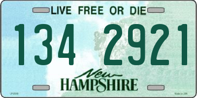 NH license plate 1342921