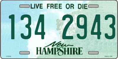 NH license plate 1342943