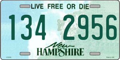 NH license plate 1342956