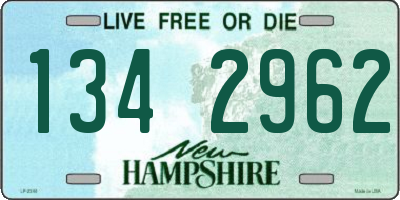 NH license plate 1342962