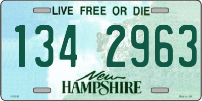 NH license plate 1342963