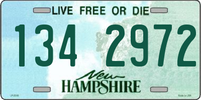 NH license plate 1342972