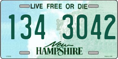 NH license plate 1343042
