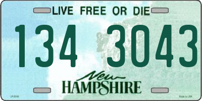 NH license plate 1343043