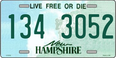 NH license plate 1343052