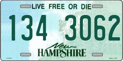 NH license plate 1343062