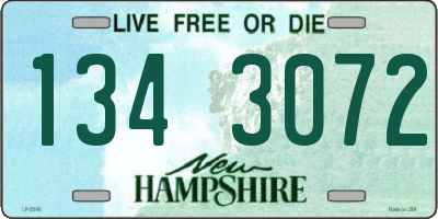 NH license plate 1343072
