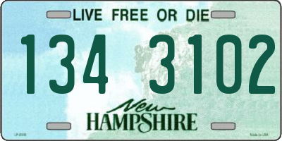 NH license plate 1343102