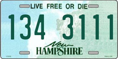 NH license plate 1343111
