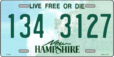 NH license plate 1343127
