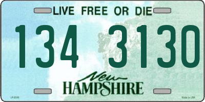 NH license plate 1343130
