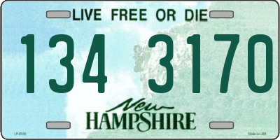 NH license plate 1343170