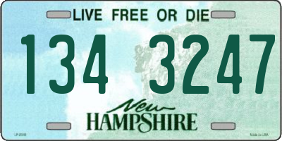 NH license plate 1343247