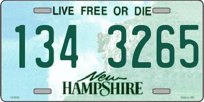 NH license plate 1343265
