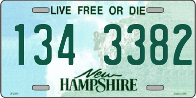NH license plate 1343382