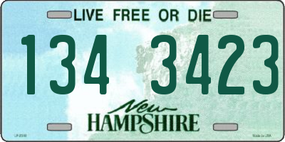 NH license plate 1343423