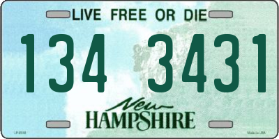 NH license plate 1343431