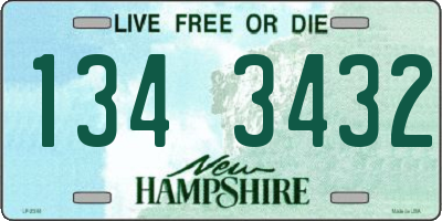 NH license plate 1343432