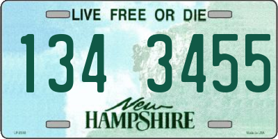 NH license plate 1343455