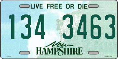 NH license plate 1343463