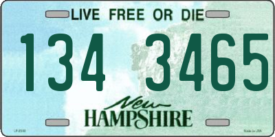NH license plate 1343465