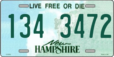 NH license plate 1343472