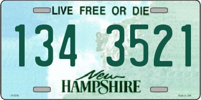 NH license plate 1343521