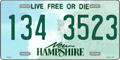 NH license plate 1343523