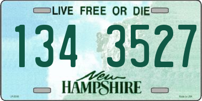 NH license plate 1343527