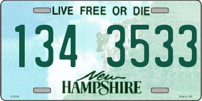 NH license plate 1343533