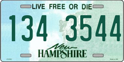 NH license plate 1343544