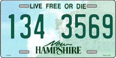 NH license plate 1343569