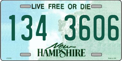 NH license plate 1343606