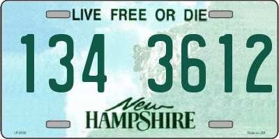 NH license plate 1343612