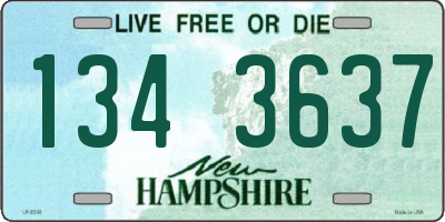 NH license plate 1343637