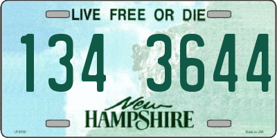 NH license plate 1343644