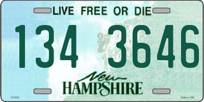 NH license plate 1343646