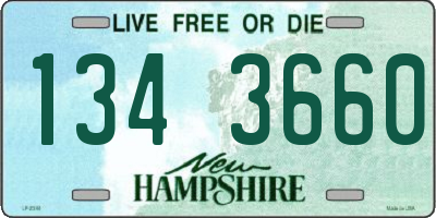 NH license plate 1343660