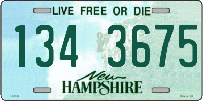 NH license plate 1343675