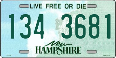 NH license plate 1343681
