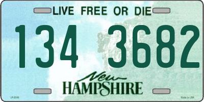 NH license plate 1343682