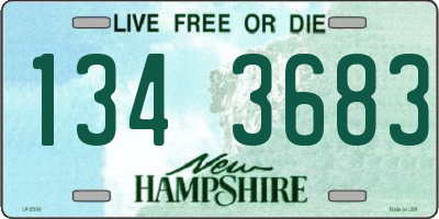 NH license plate 1343683