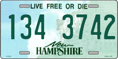 NH license plate 1343742