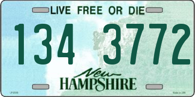 NH license plate 1343772