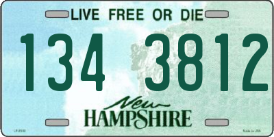 NH license plate 1343812