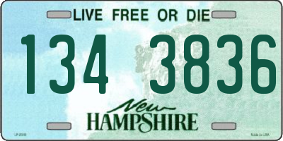 NH license plate 1343836