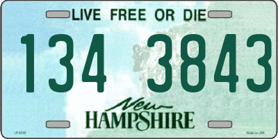 NH license plate 1343843