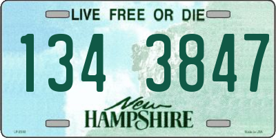 NH license plate 1343847