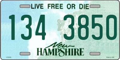 NH license plate 1343850