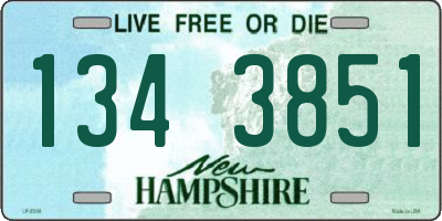 NH license plate 1343851
